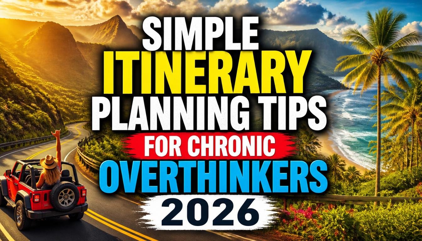 Simple Itinerary Planning Tips for Chronic Overthinkers 2026
